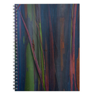 Green blue and brown abstract painting notebook