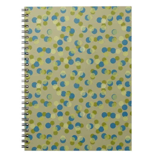 green, blue and yellow dots notebook (Front)