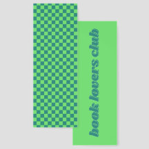 Green Blue Chequered Abstract Retro Squares