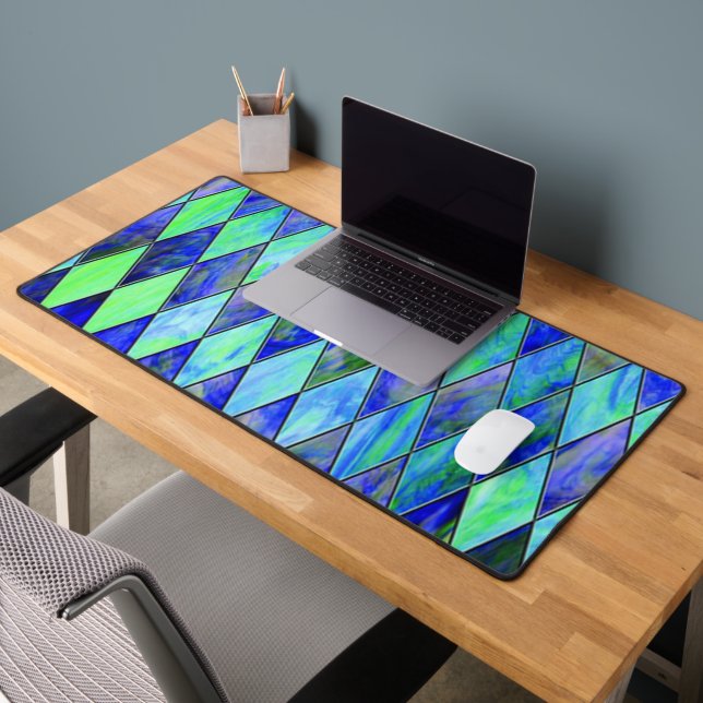 Green & Blue Desk Mat (Office 2)