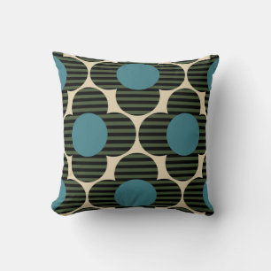 green blue flowers orla kiely cushion