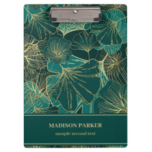 Green-Blue Gold Leaves  Clipboard