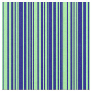 Green & Blue Lined/Striped Pattern Fabric