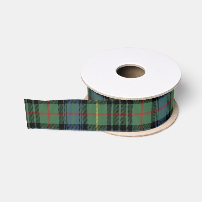 Green & Blue Plaid Grosgrain Ribbon (Spool)