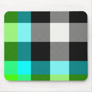 Green/Blue Plaid Mousepad