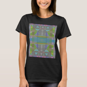 Green Blue Purple Geometric T-Shirt