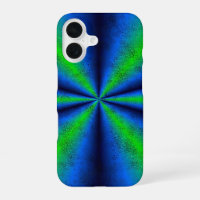 Green Blue Rainbow in Elephant Skin Leather Optik