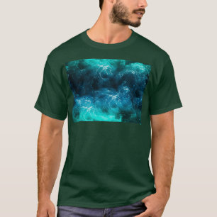 Green blue seamless ocean currents Swimming Ocean T-Shirt