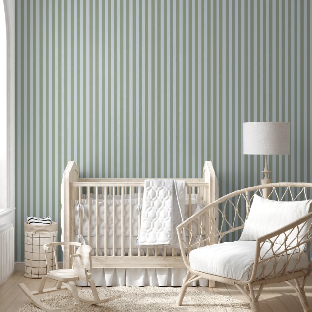 green/blue striped  wallpaper (Kids)