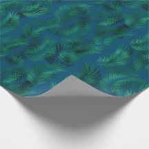 Green Blue Tropical Leaves