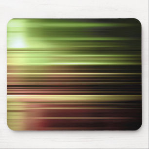 Green blurred lines pattern mouse pad