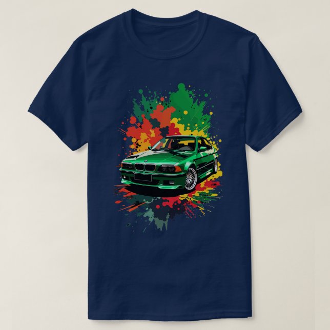 Green Bmw E39 T-Shirt (Design Front)