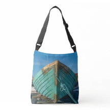 Green Boat Bow Crossover Tote
