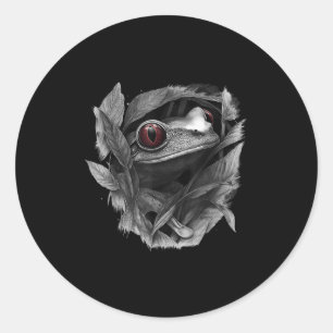 Green Body Tree Frog Rainforest Amphibian Red Eyed Classic Round Sticker