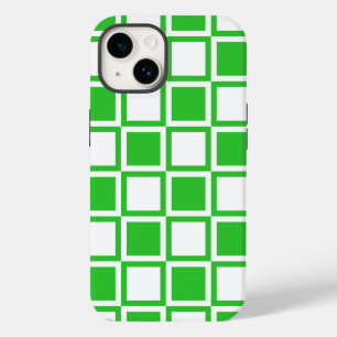 Green Bold Mod Squares Case-Mate iPhone 14 Case