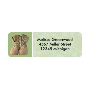 Green boots return address label
