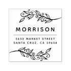 Green Botanical Branch Custom Return Address