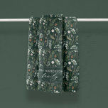 Green botanical elegant modern family gift fleece blanket<br><div class="desc">Sage green,  black,  brown green and grey elegant modern foliage eucalyptus watercolor botanical natural Christmas holiday gift blanket. Simple,  clean elegant minimal design.</div>