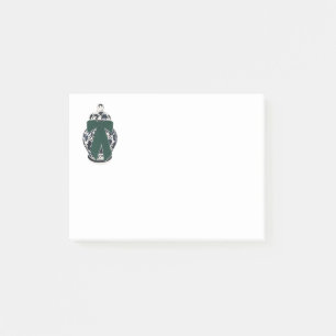 Green Bow Chinoiserie Vase Post-it Notes
