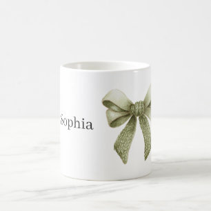 Green Bow Coffee Mug