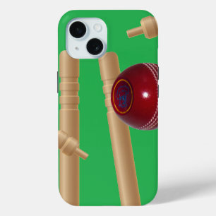 Green Bowled At Cricket, iPhone 15 Case