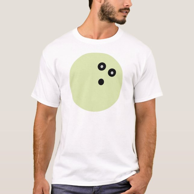 Green Bowling Ball T-Shirt (Front)