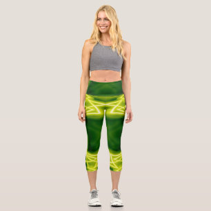 Green Box Capri Leggings
