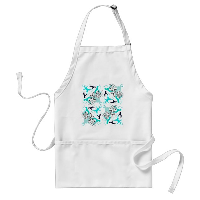 Green Boxerdogs Standard Apron (Front)