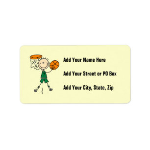 Green Boy Basketball Player t-shirts and Gifts Label