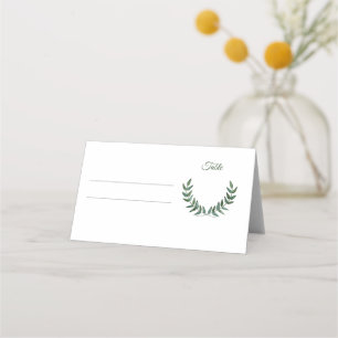 Green Branches Place Cards