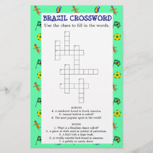 Green Brazil crossword puzzle