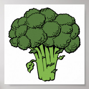 Green Broccoli Poster