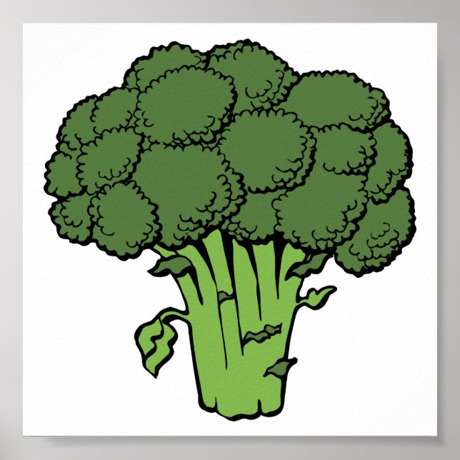 Green Broccoli Poster (Front)