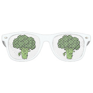 Green Broccoli Retro Sunglasses