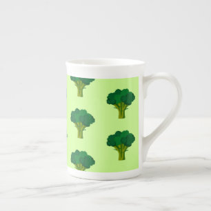 Green Broccoli Vegetable Healthy Eating Veggie Bone China Mug