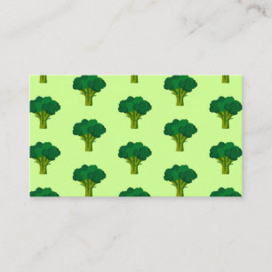 Green Broccoli Vegetable Healthy Eating Veggie Business Card