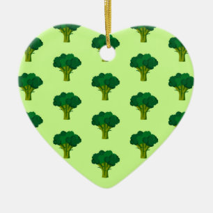 Green Broccoli Vegetable Healthy Eating Veggie Ceramic Ornament