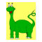 Green Brontosaurus Poster