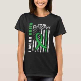 Green Brother In Law Kidney Disease Awareness USA  T-Shirt
