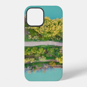 Green, brown, and yellow decor iPhone 12 case