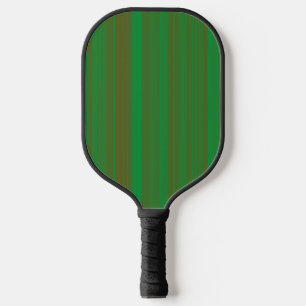 Green Brown Stripes Pickleball Paddle