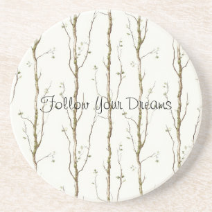 Green Brown Trees   Coaster