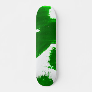 Green brush strokes skateboard