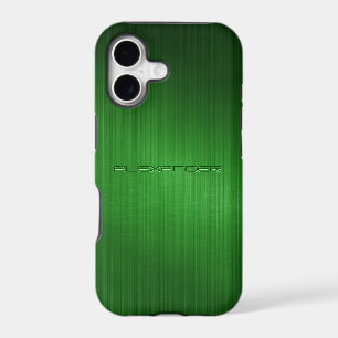 Green Brushed Aluminium Metal Look-Monogram