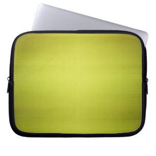 Green Brushed Metal Laptop Sleeve