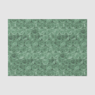 Green bubble wrap pattern tissue paper