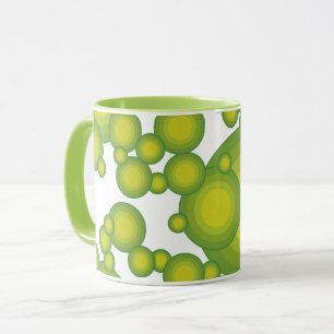 Green bubbles mug