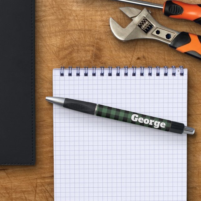 Green Buffalo Check Bold Name Large Letters (Creator Uploaded)