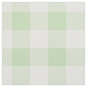 Green Buffalo Check Pattern Fabric