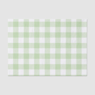 Green Buffalo Check Pattern Tissue Paper
